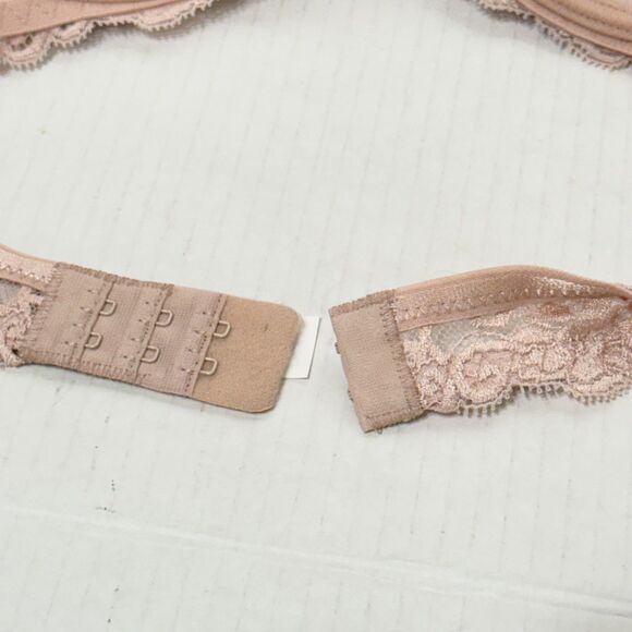 LISE CHARMEL Bra 38C AC8145 Nude Beige Underwire Padded Lace Embroidered - Picture 7 of 10